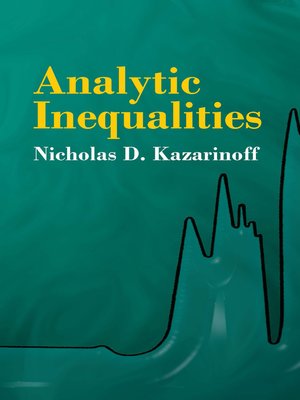 cover image of Analytic Inequalities